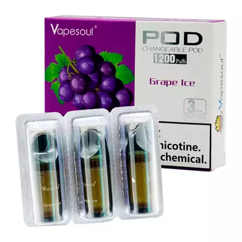 VAPESOUL Cartuchos 3 un - Grape Ice