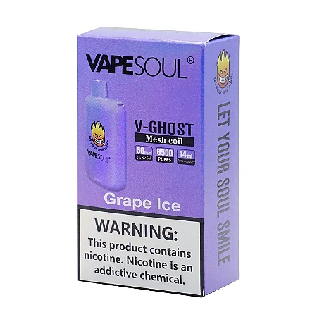 VAPESOUL Grape Ice - 6500  PUFFS