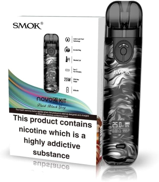 SMOK Novo 4 Kit - Fluid Black Grey