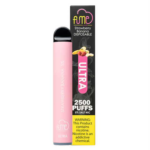 FUME ULTRA Device Descartável Strawberry Banana  l  2500 puffs