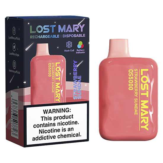 ELF Bar Lost Mary Strawberry Sundae - 5000 Puffs