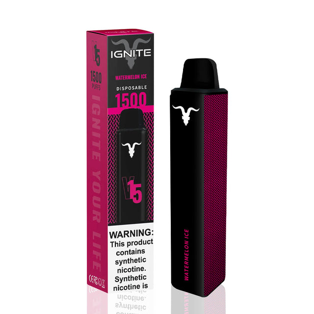 IGNITE V15 Device Descartável Watermelon Ice - 1500 puffs
