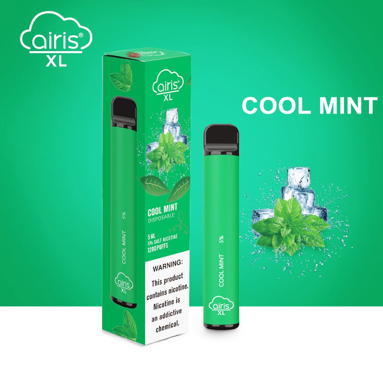 Airis XL Device Descartável Cool Mint I 1200 puffs