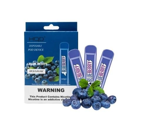 HQD Device Descartável Blueberry 3 unidades