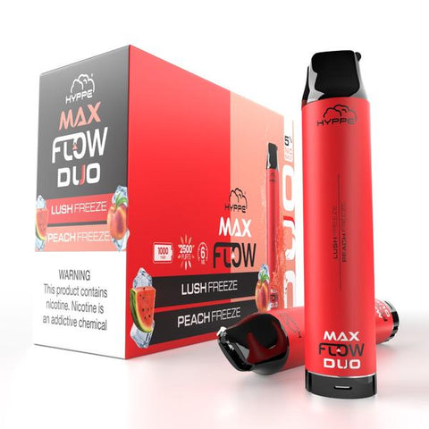 Hyppe Max FLOW DUO Device Descartável  (Lush Freeze + Peach Freeze) | 2500 puffs