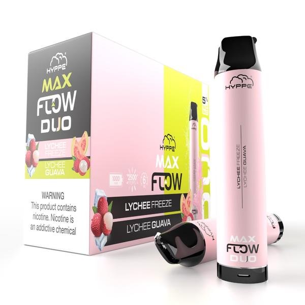 Hyppe Max FLOW DUO Device Descartável (Lychee Freeze + Lychee Guava) | 2500 puffs