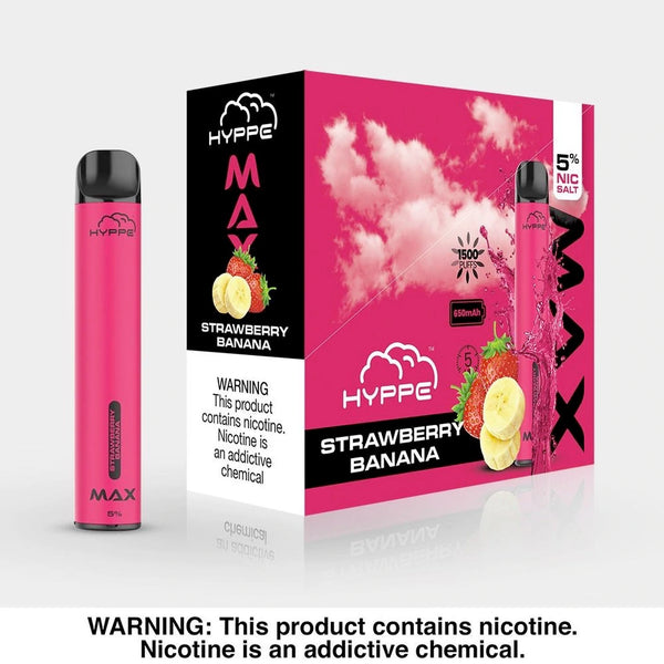 Hyppe Max Device Descartável Strawberry Banana | 1500 puffs